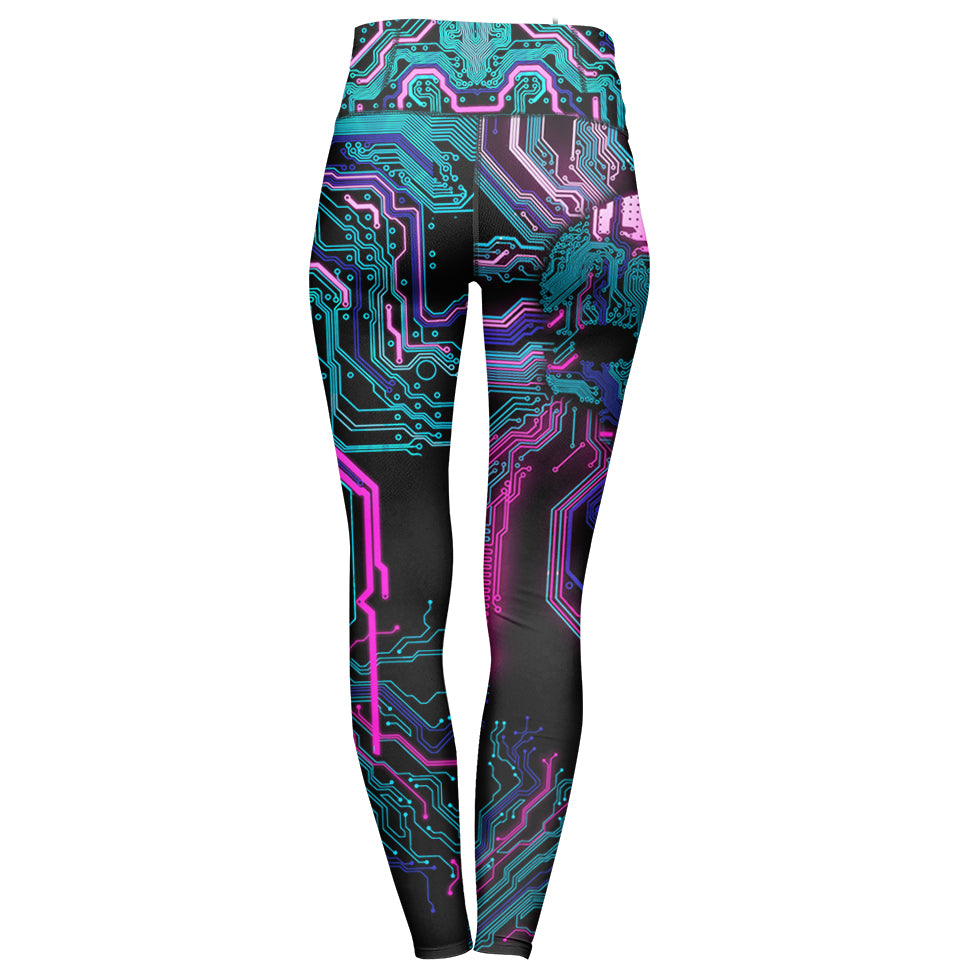 Cyber High Waisted Leggings - Limited