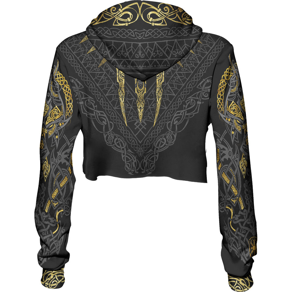 Fenrir's Wrath Crop Hoodie