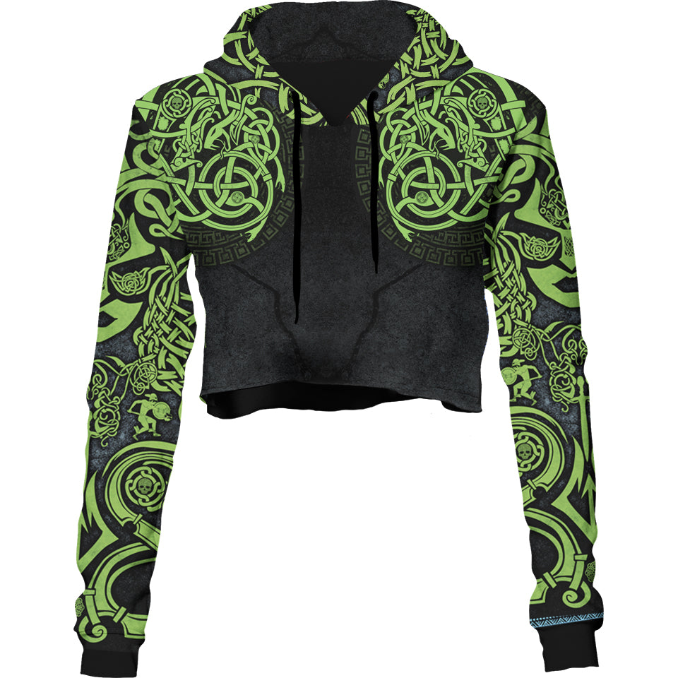 Medusa Crop Hoodie - Snake Edition