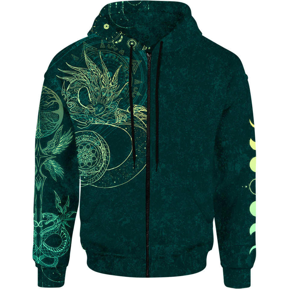 Celestial Dragon Zip Hoodie – Lunafide