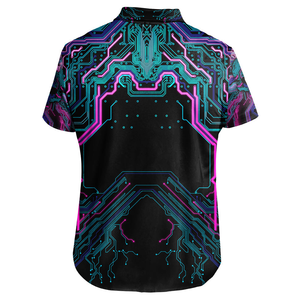 Button Up Shirt Cyber Button Up Shirt - Limited