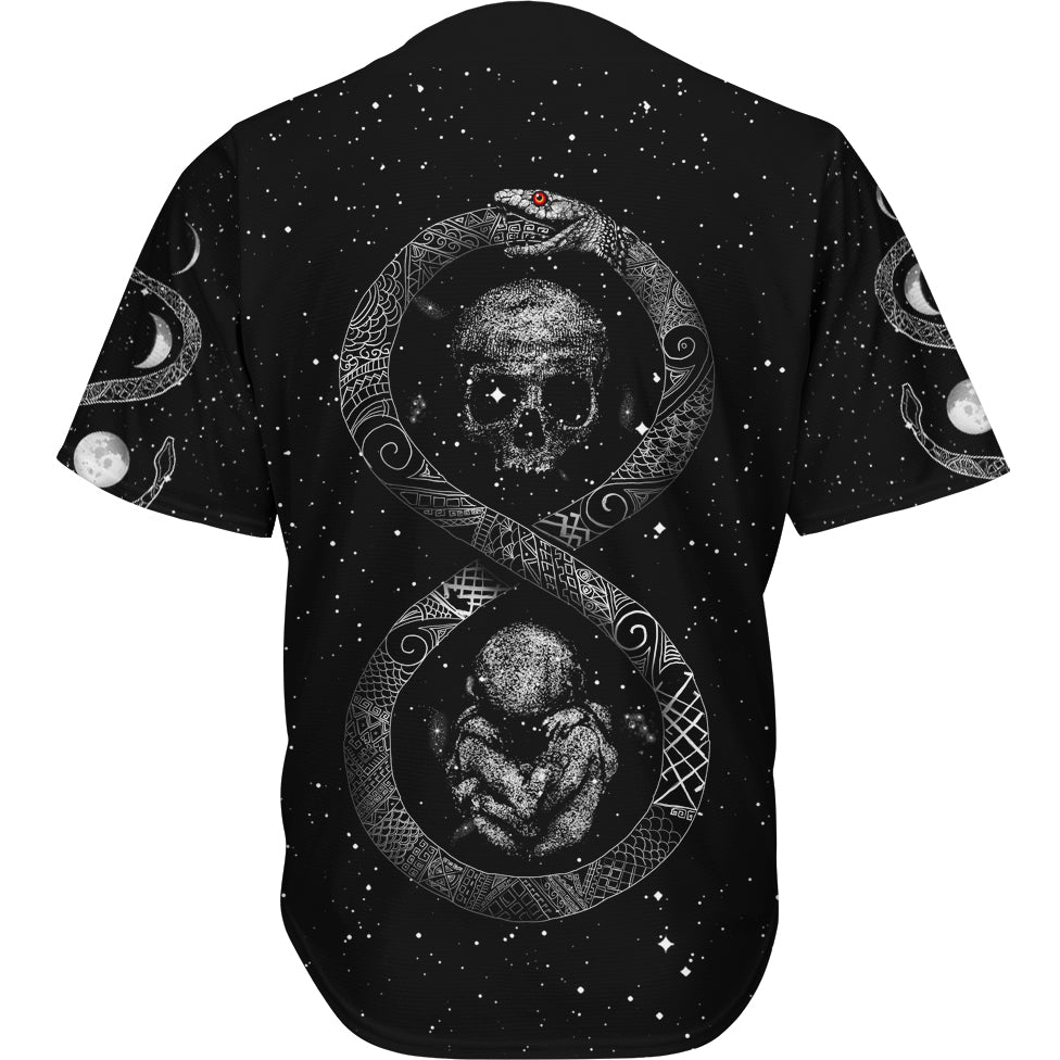 Button Up Shirt Ouroborus Baseball Shirt