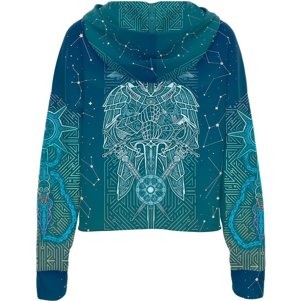 Celestial Guardian Limited Edition Drop Shoulder Crop Hoodie