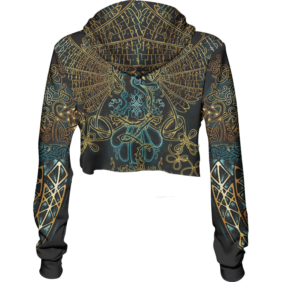 Crop Hoodie Mead of Poetry Crop Hoodie