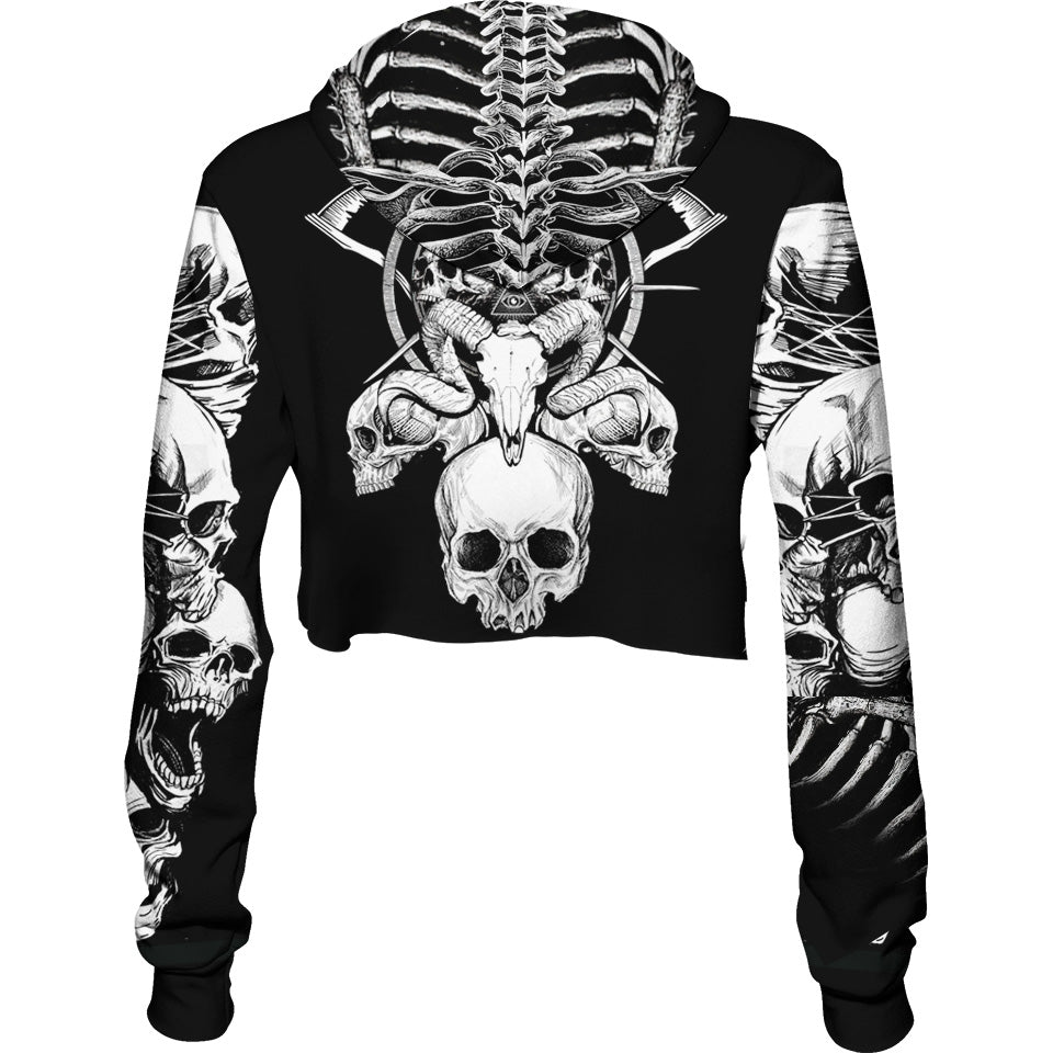 Crop Hoodie Necromancer Crop Hoodie