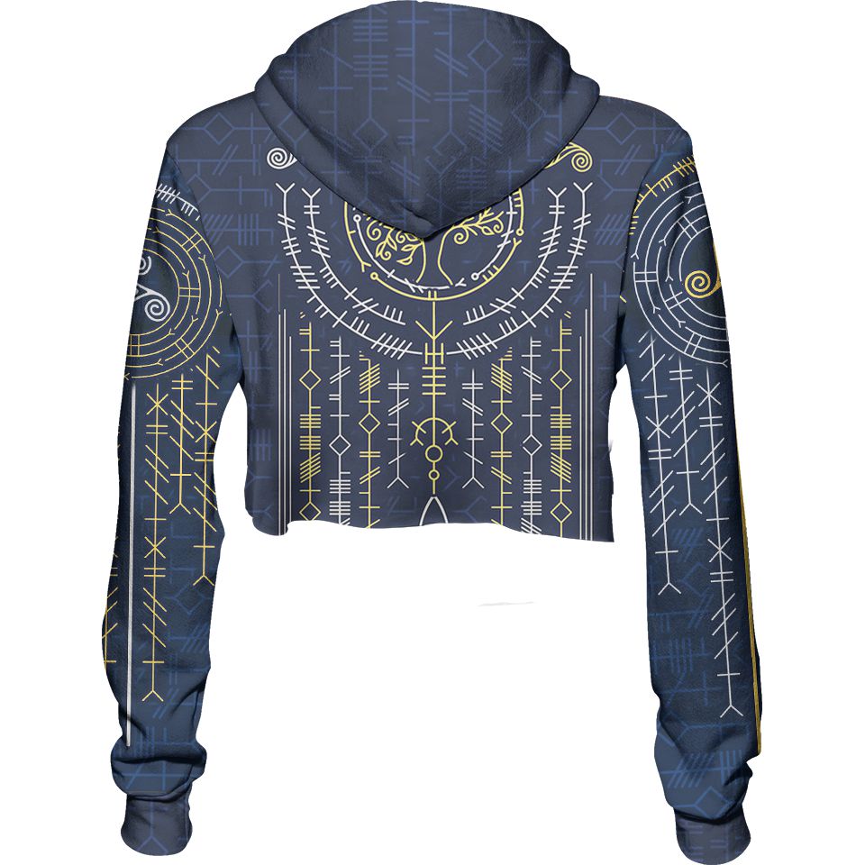 Crop Hoodie Ogham Crop Hoodie