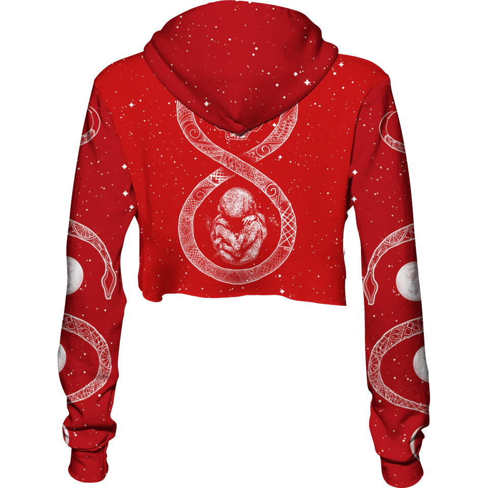 Crop Hoodie Ouroboros Crop Hoodie - Red Edition