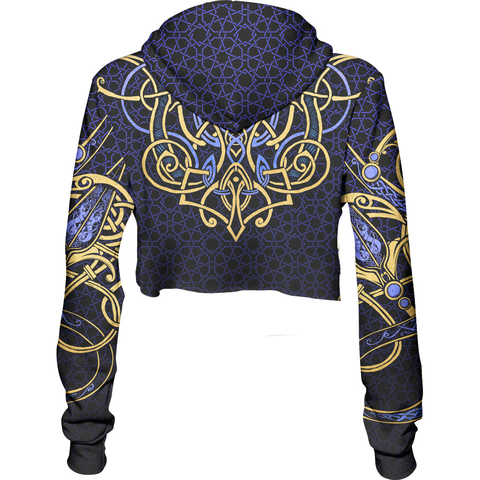 Crop Hoodie The Great Serpent Crop Hoodie