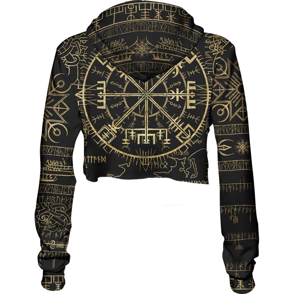 Crop Hoodie Vegvisir Crop Hoodie