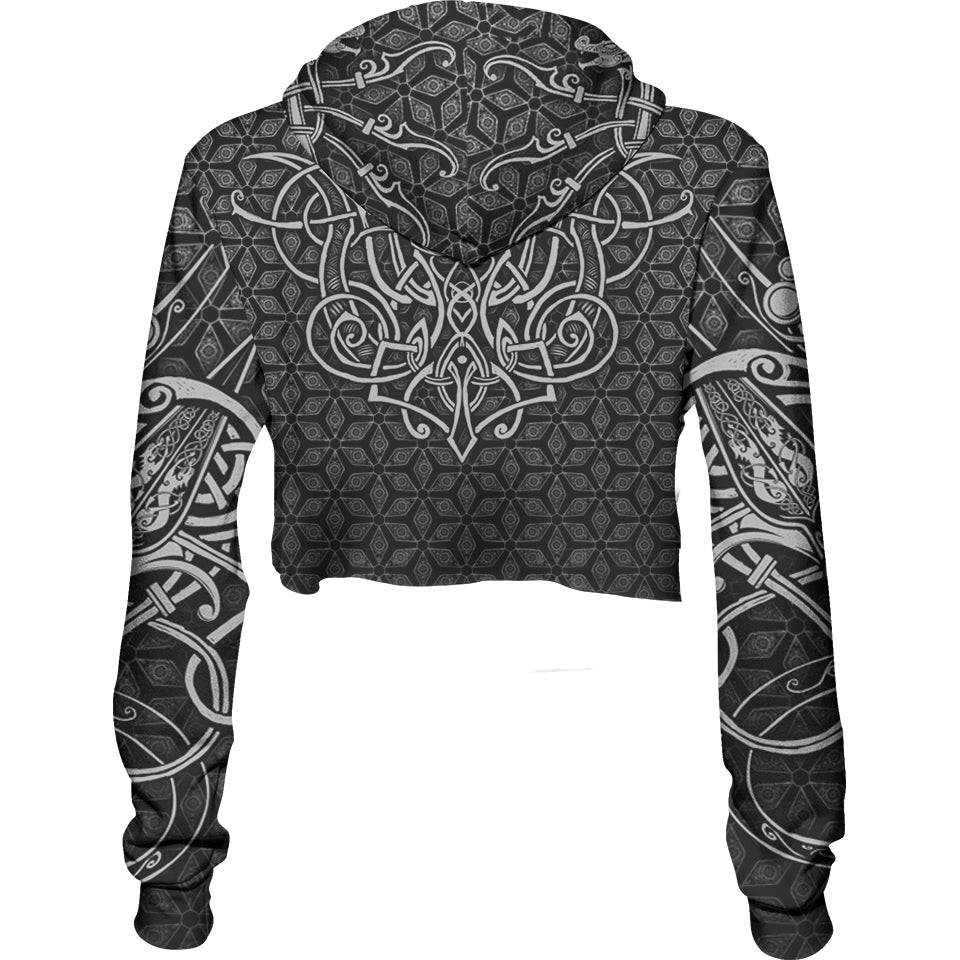 Crop Hoodie World Serpent Crop Hoodie