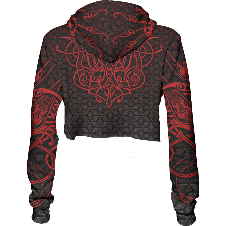 Crop Hoodie World Serpent Crop Hoodie - Limited