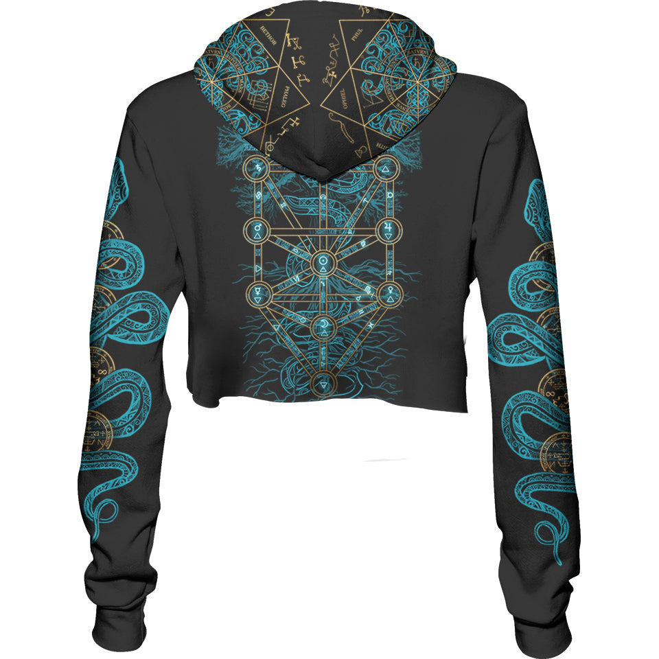 Crop Hoodie World Tree Crop Hoodie - Limited