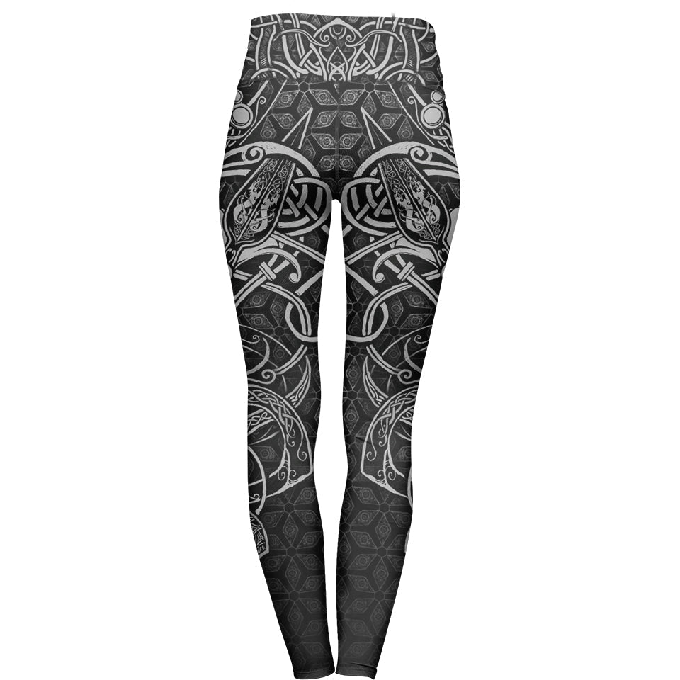 High Waisted Leggings World Serpent High Waisted Leggings