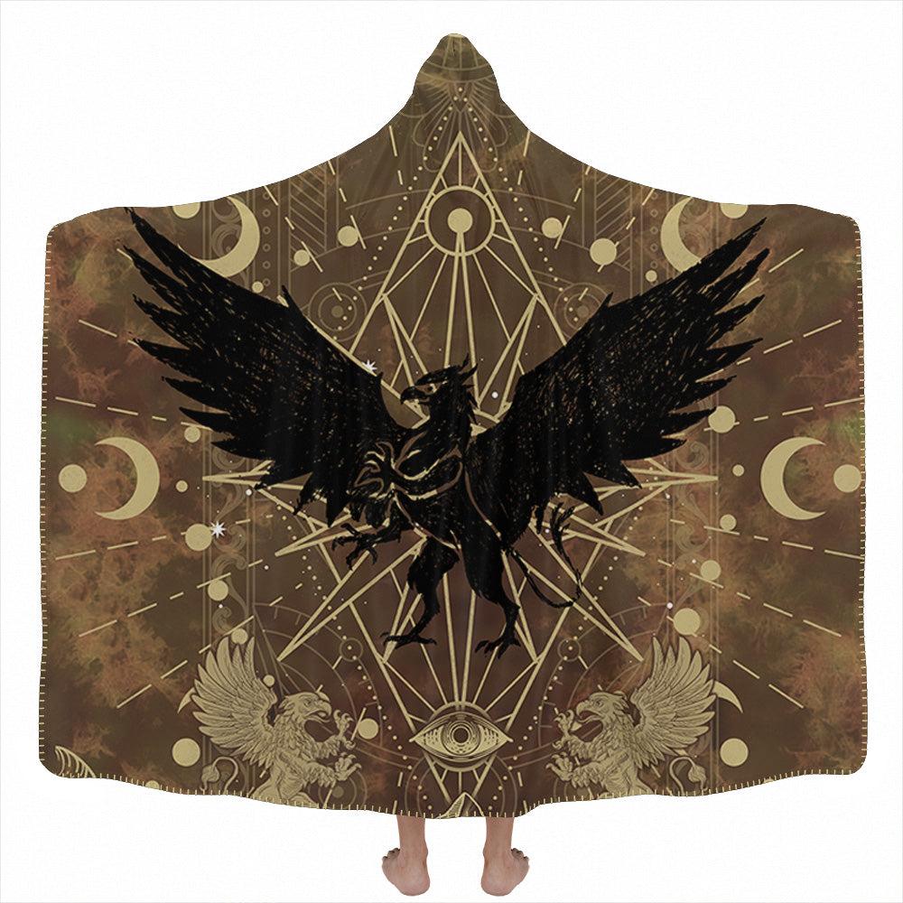 Hooded Blanket Adult-60x80 / Premium Sherpa Gryphon Hooded Blanket GRYPH_HOODED-BLANKET-60x80-SHERPA