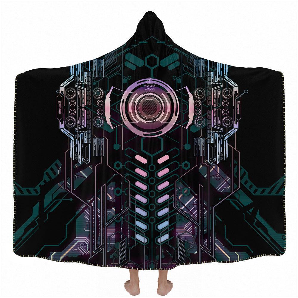 Hooded Blanket Adult-60x80 / Premium Sherpa Protocol Zero Hooded Blanket - ShadowSync Edition ATOBLK_HOODED-BLANKET-60x80-SHERPA
