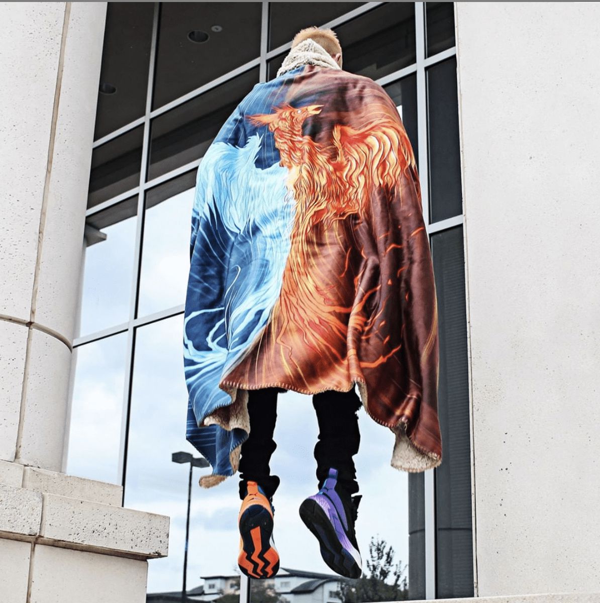 Hooded Blanket Fire & Ice Phoenix Hooded Blanket