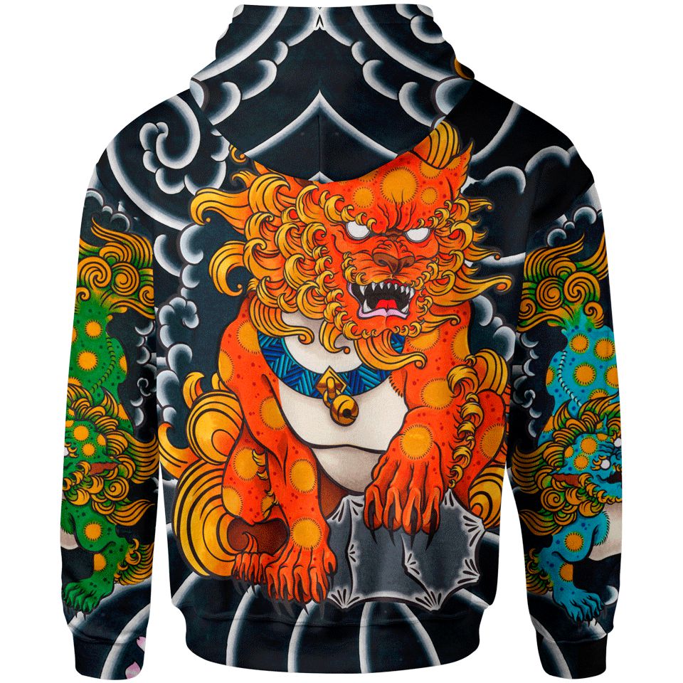 Hoodie Fu Dog Pullover Hoodie