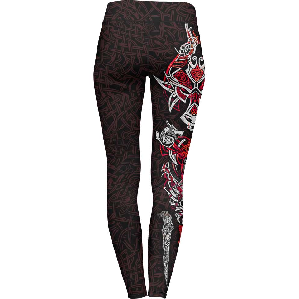 Leggings Fenrir Leggings - Crimson Edition