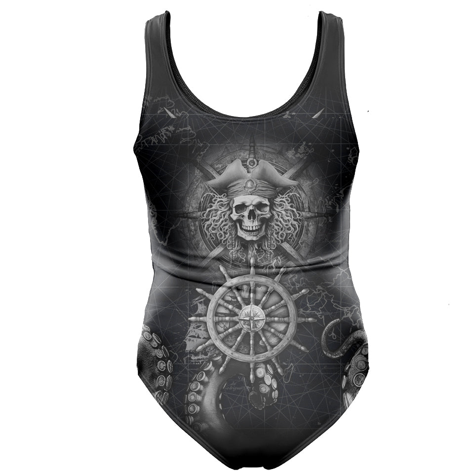 One-Piece Swimsuit Black Beard Swimsuit