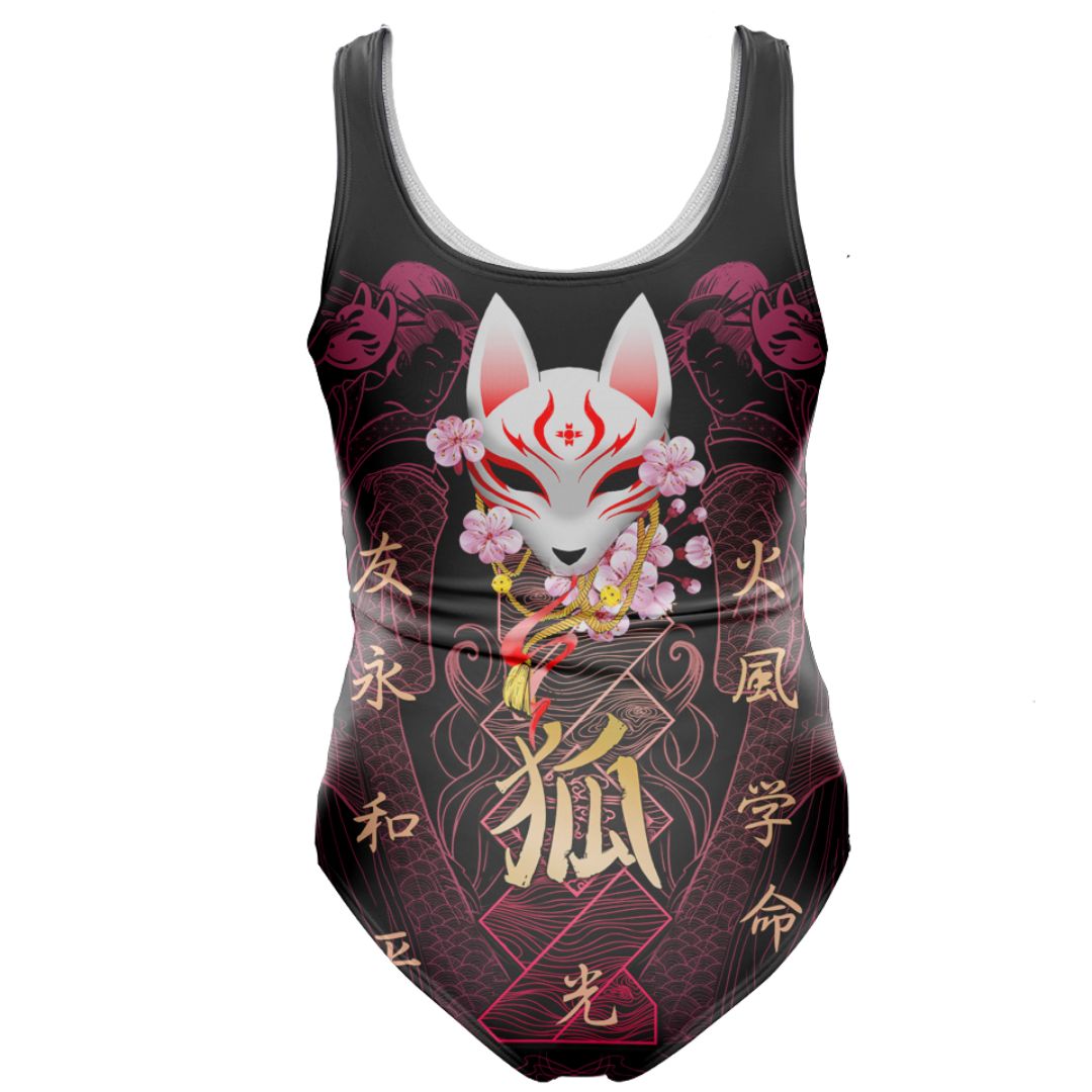 One-Piece Swimsuit Kitsune Swimsuit