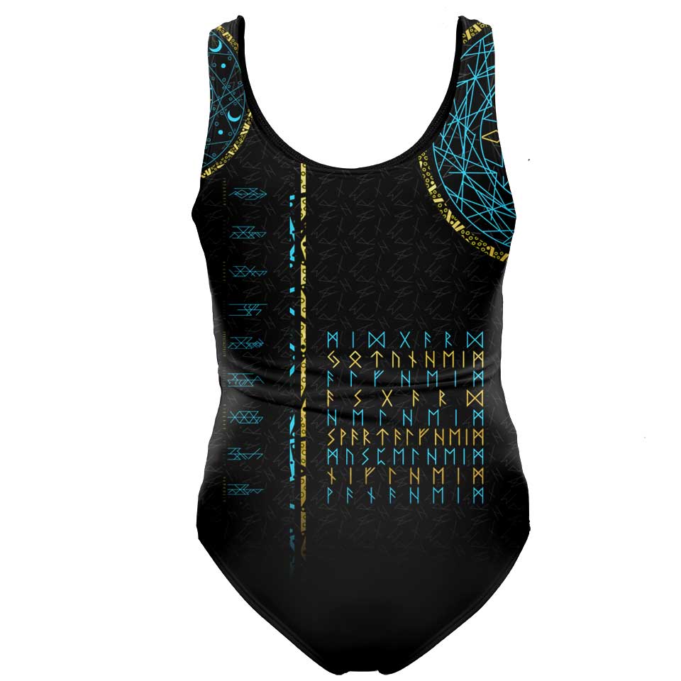 One-Piece Swimsuit Nine Worlds Swimsuit - Night Edition