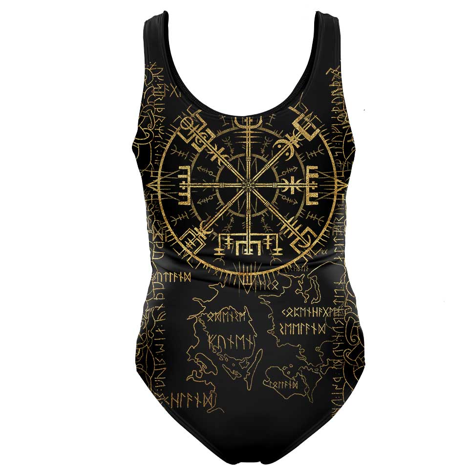 One-Piece Swimsuit Vegvisir Swimsuit