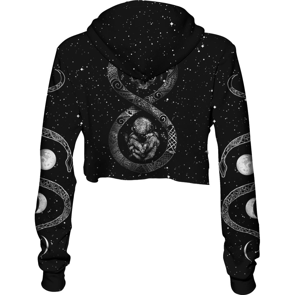 Ouroboros Crop Hoodie