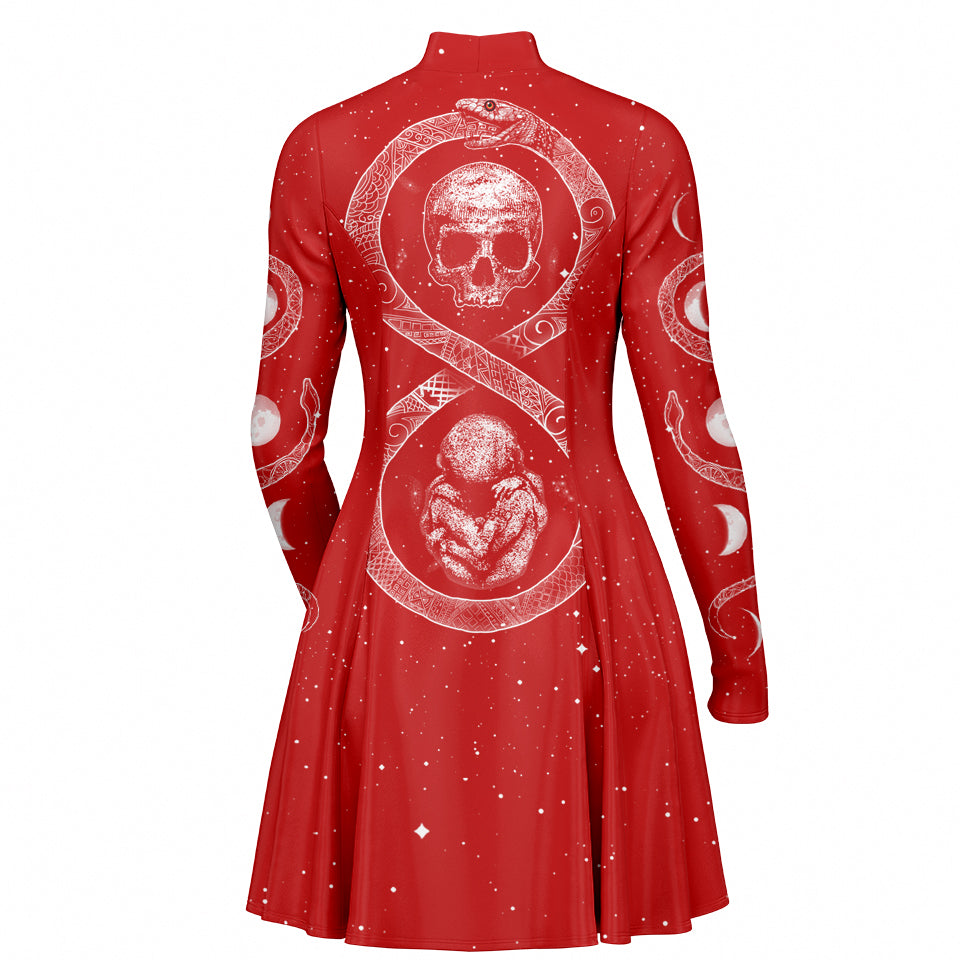 Ouroboros Skater Dress - Red Edition