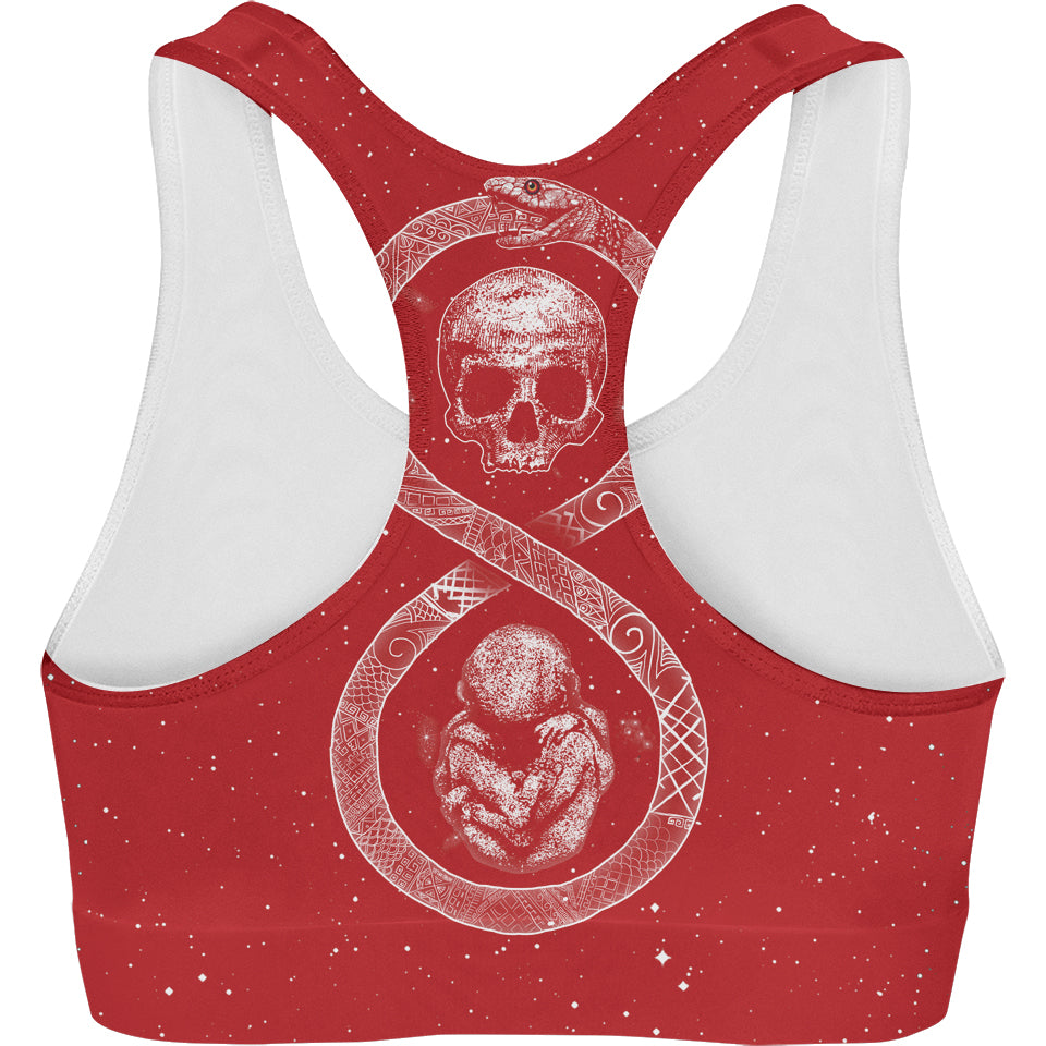 Ouroboros Sports Crop - Red Edition