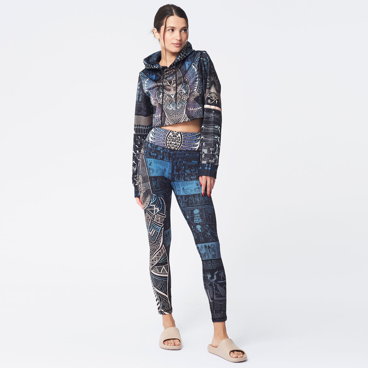 Queen Aset Crop Hoodie