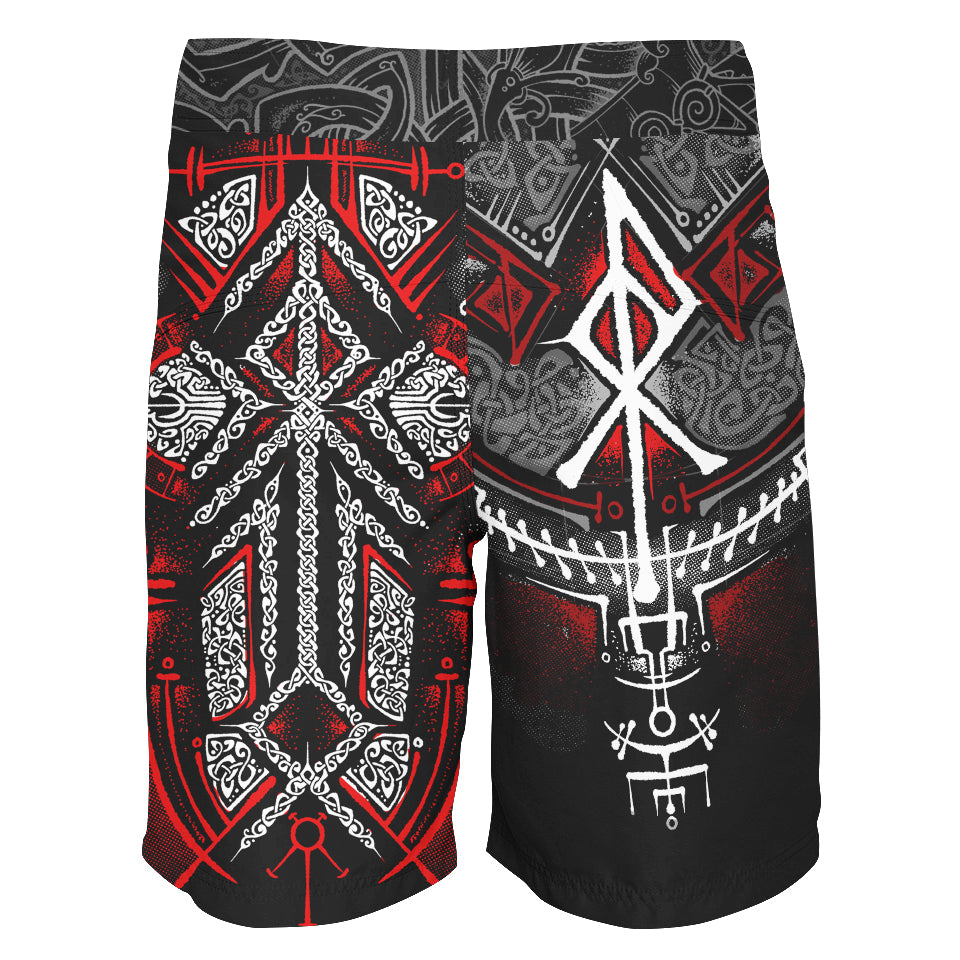 Runes of Loki Boardshorts - Red Edition