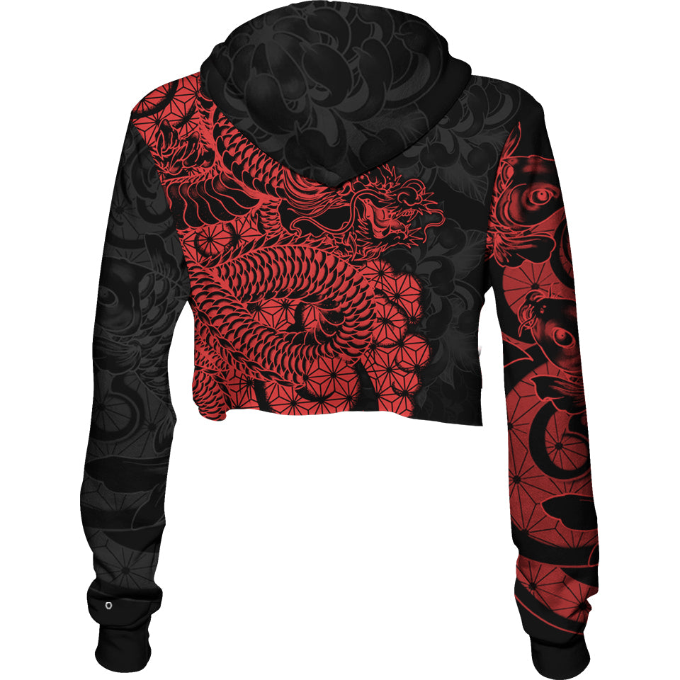 Ryu Crop Hoodie - Aka Edition