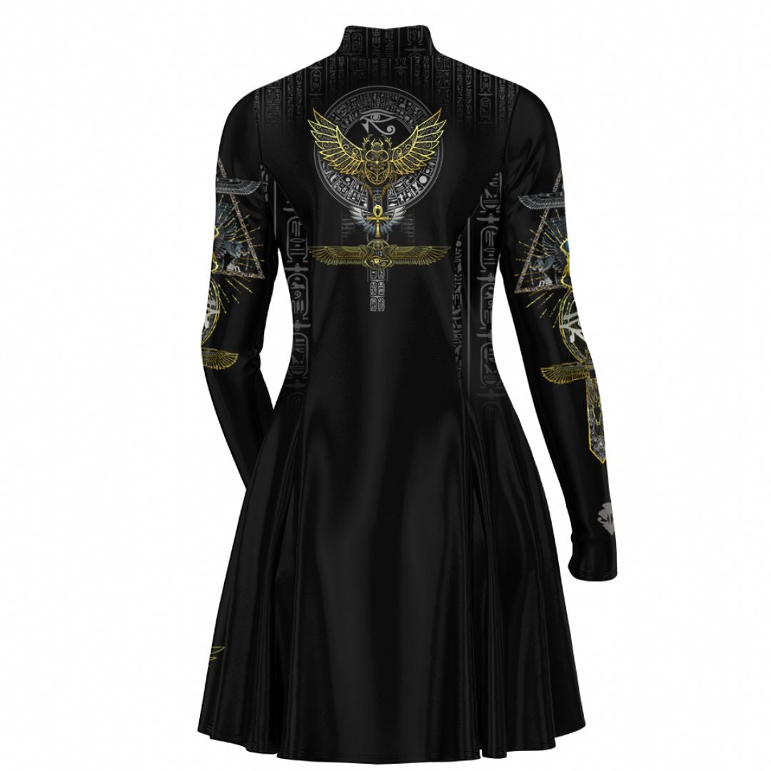 Skater Dress Egyptian Scarab Skater Dress