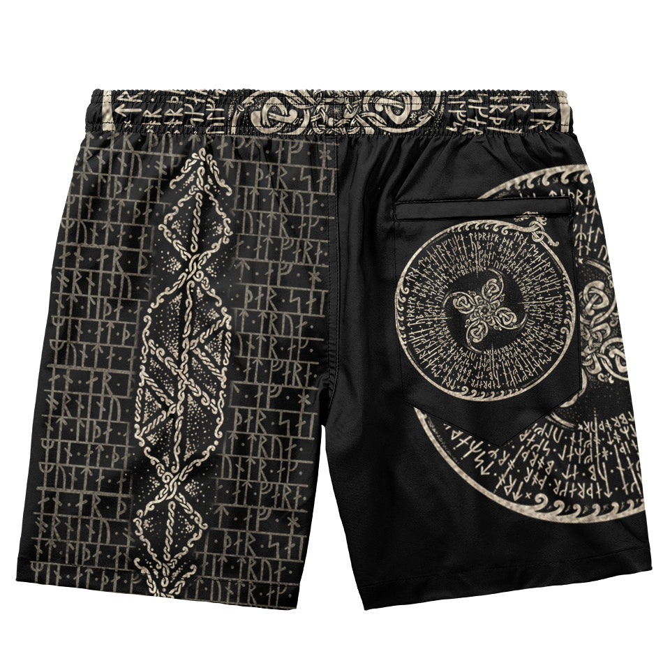 Swim Trunks Runes of Thor Swim Trunks - Stone Edition