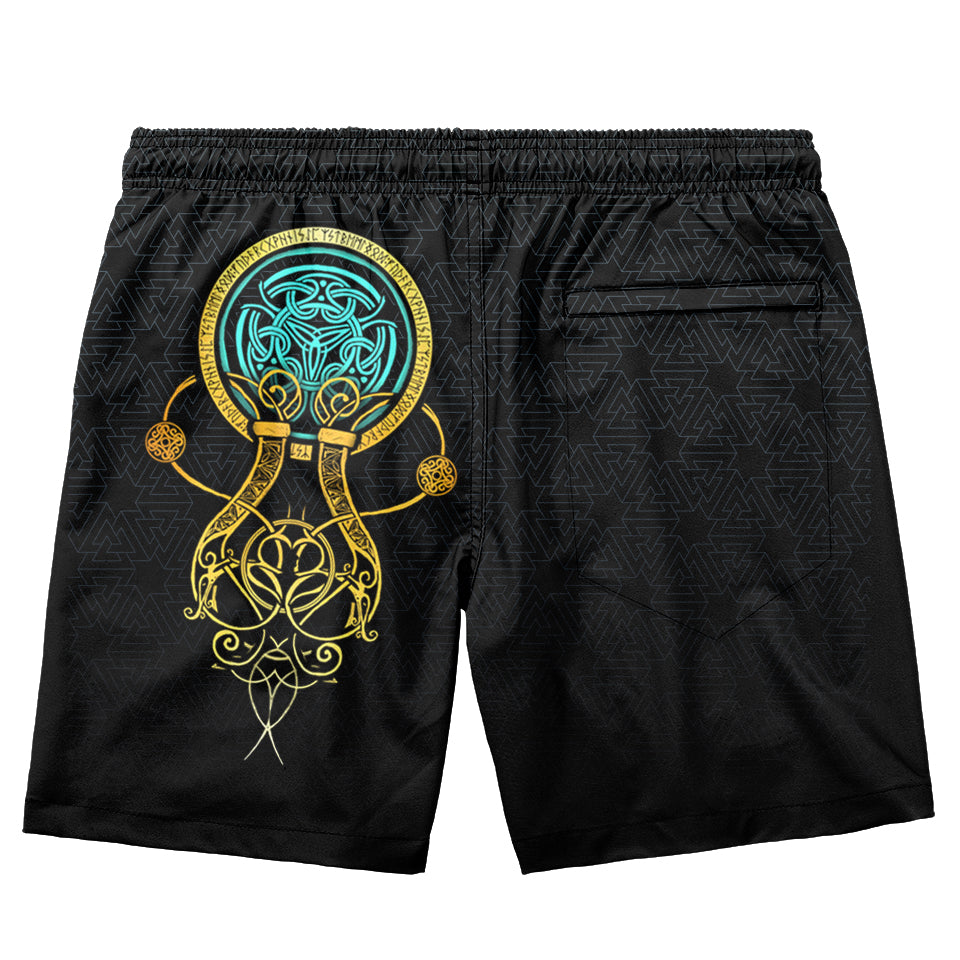 Valkyries of Valhalla Swim Trunks - Gold Edition