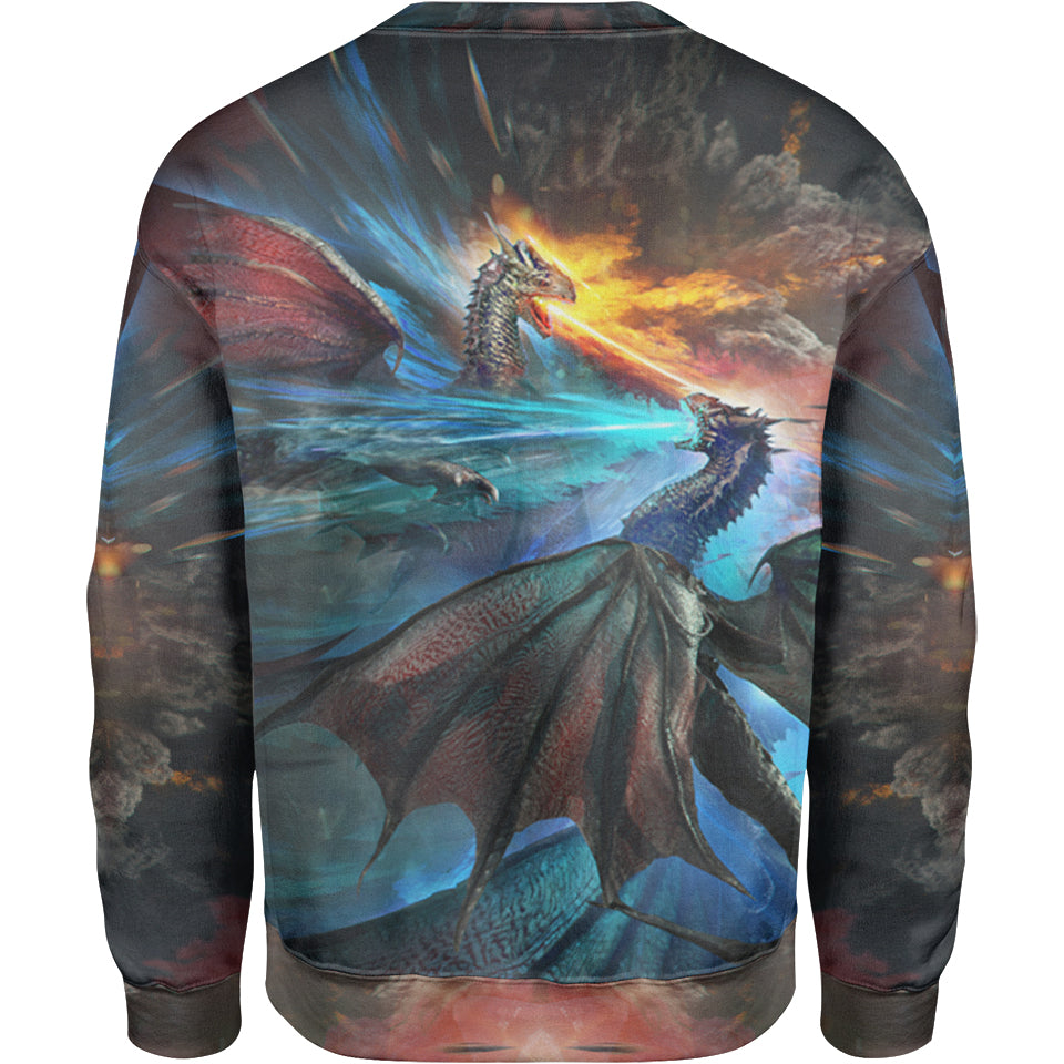 Zip-Hoodie Fire and Ice Dragons Zip Hoodie