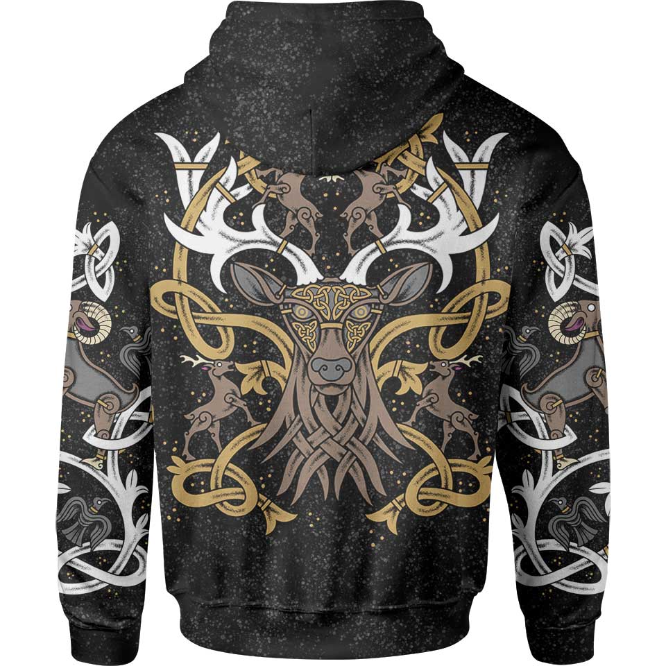 Zip-Hoodie Stag of Valhalla Zip Hoodie