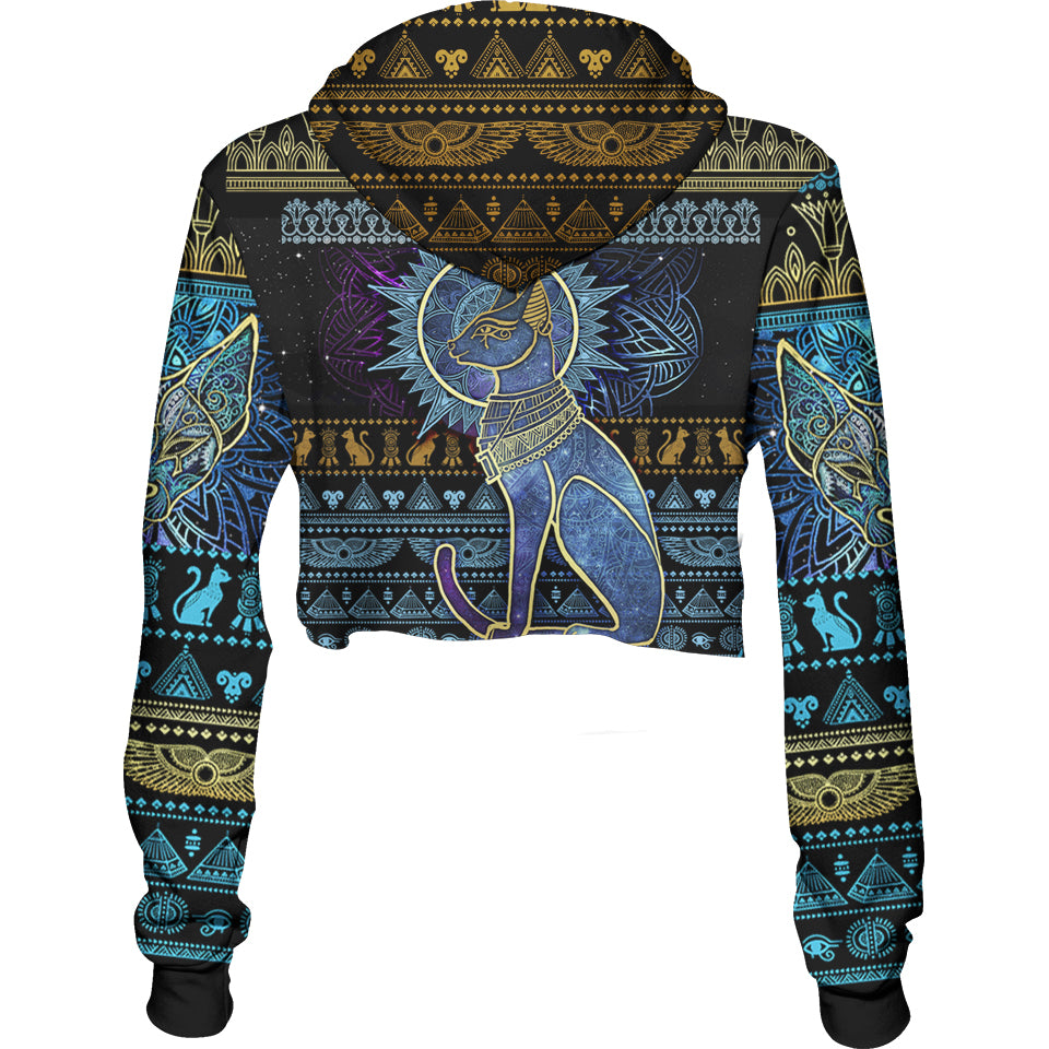Bastet Crop Hoodie