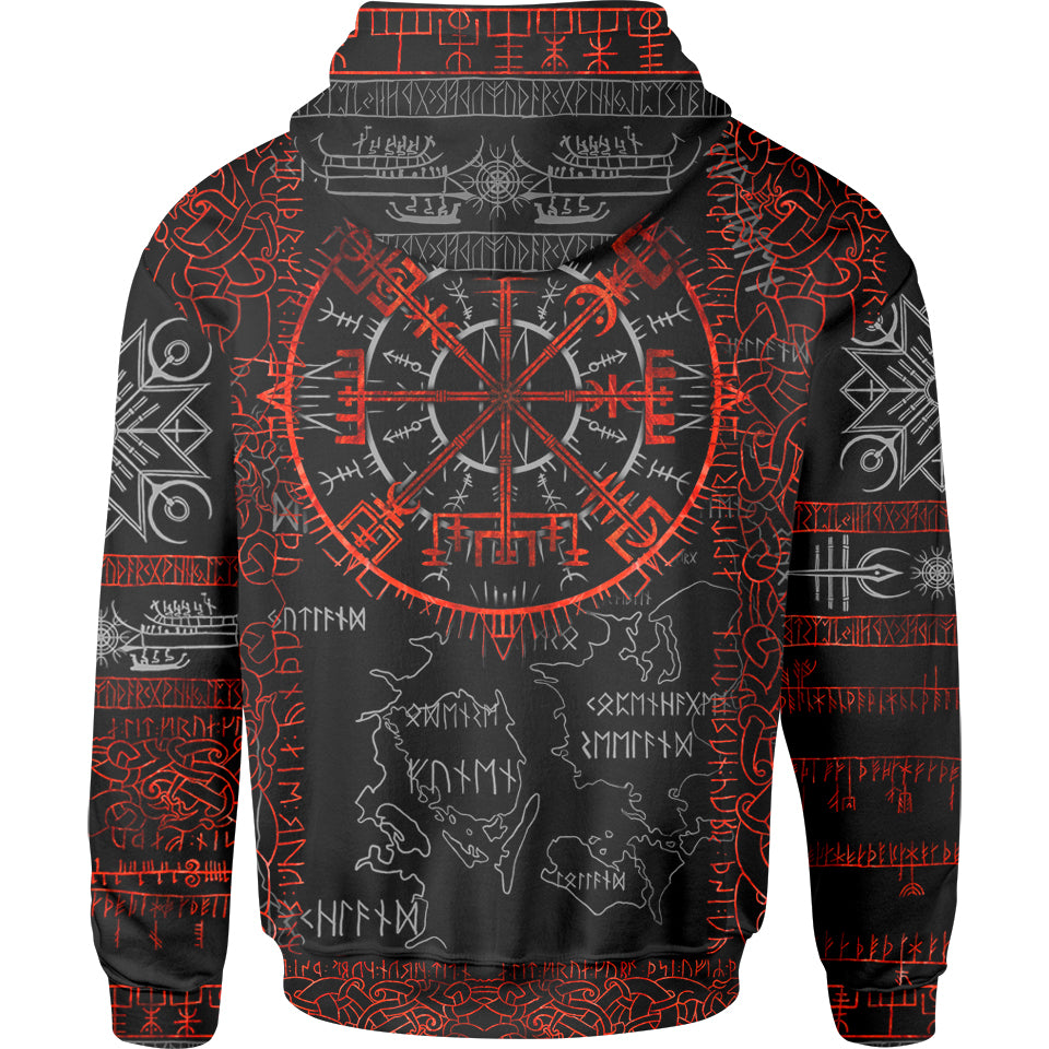 Vegvisir Zip Hoodie - Ember Edition