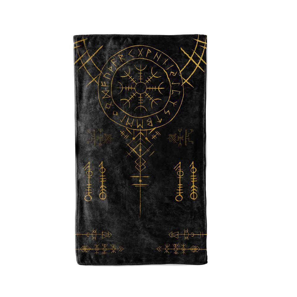 Beach Towel 30x60 Helm of Awe Beach Towel HELM-OF-AWE_BEACH-TOWELS_30x60