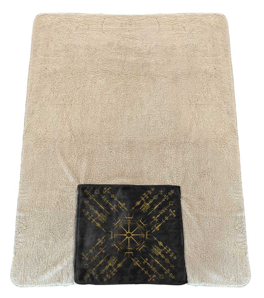 Blanket Adult-60x80 / Footsie Blanket-Premium Sherpa Helm of Awe Blanket HELM-OF-AWE_FOOTSIES