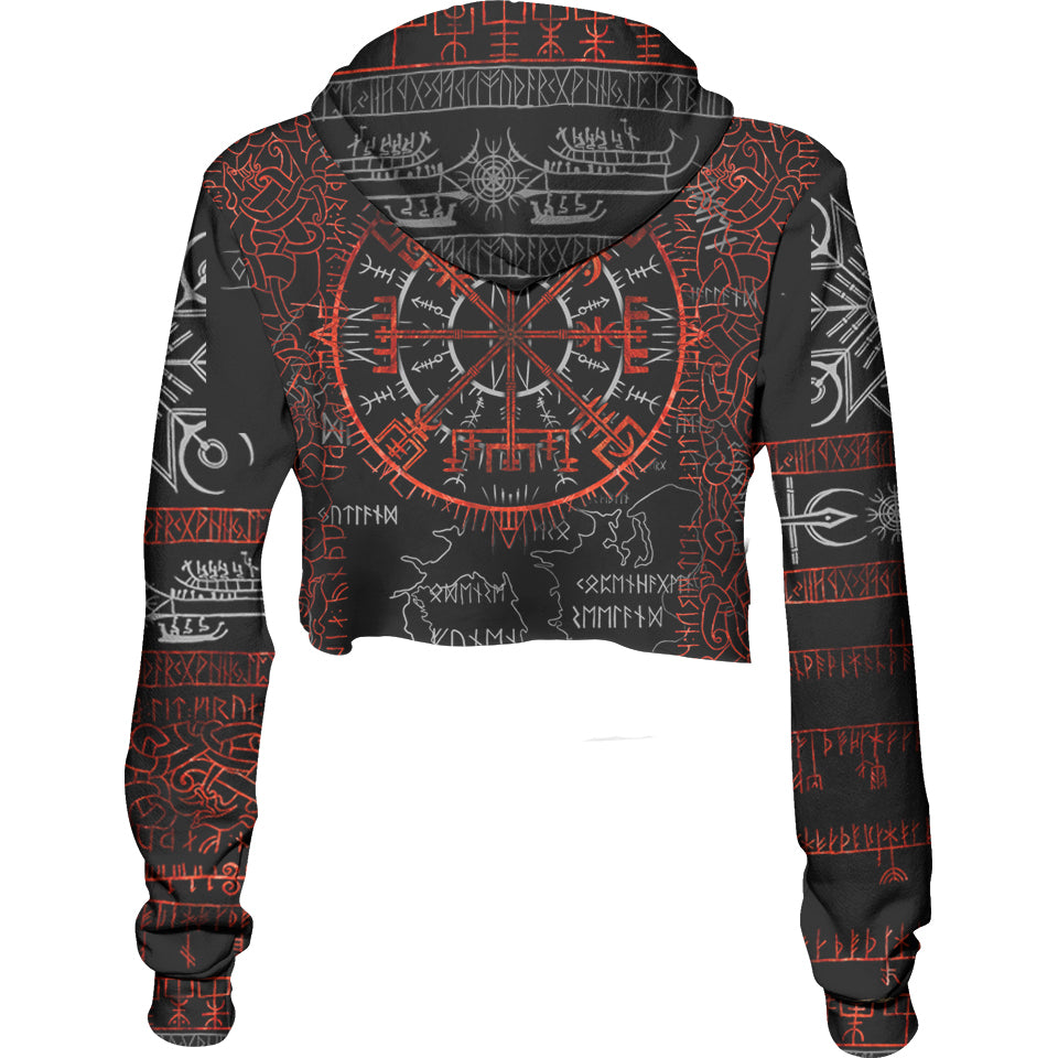 Crop Hoodie Vegvisir Crop Hoodie - Ember Edition