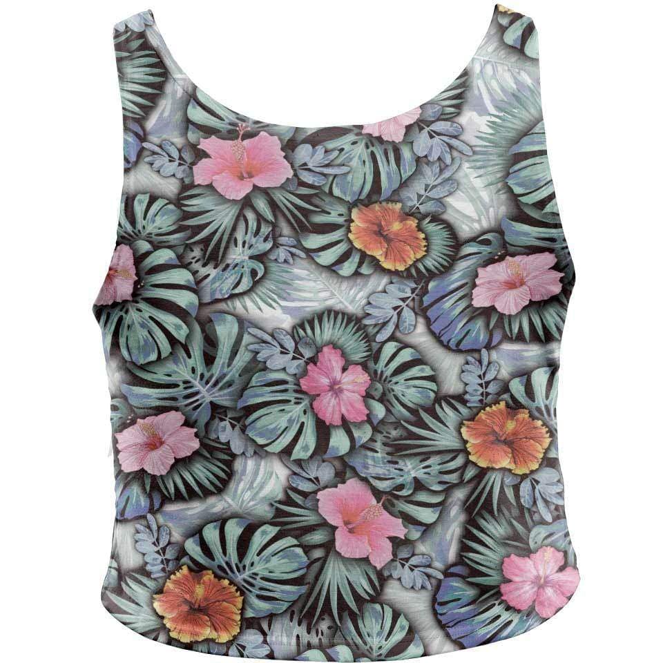 Crop Top Hibiscus Crop Top