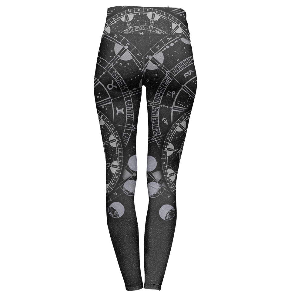 High Waisted Leggings Moon Magic High Waisted Leggings