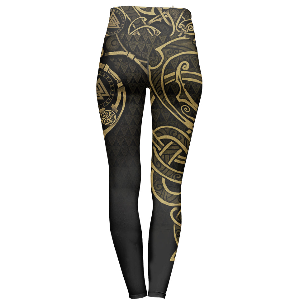High Waisted Leggings Valknut High Waisted Leggings