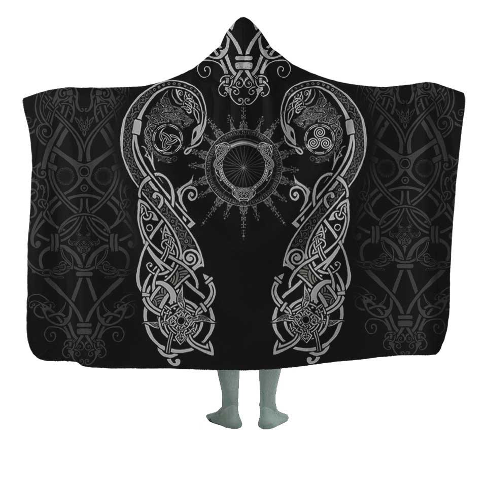 Hooded Blanket Premium Sherpa / Adult 60x80 / Gray Hel Blanket HELA-GRAY_HOODED-BLANKET-60x80-SHERPA