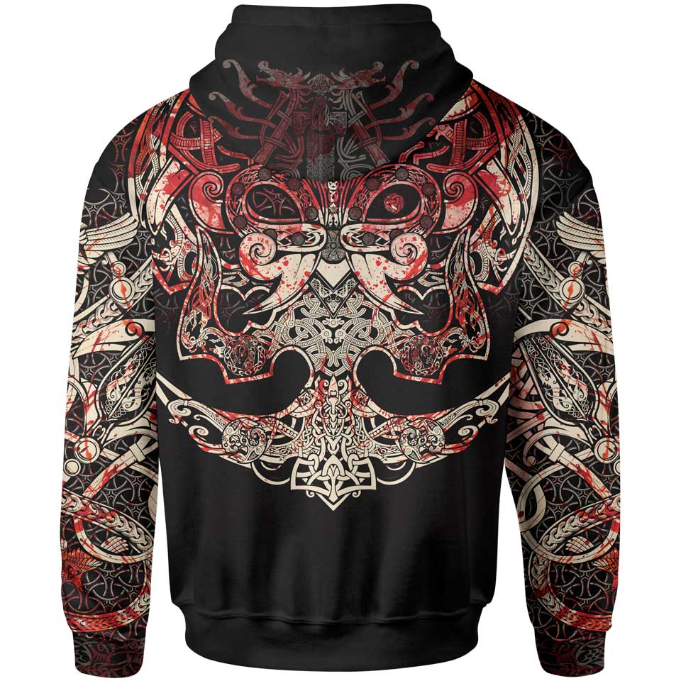 Hoodie Muninn Bloody Pullover Hoodie-Limited