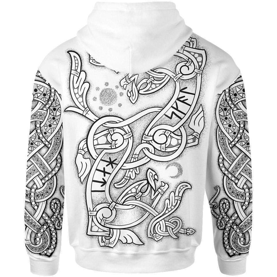 Hoodie Odin Mask Pullover Hoodie