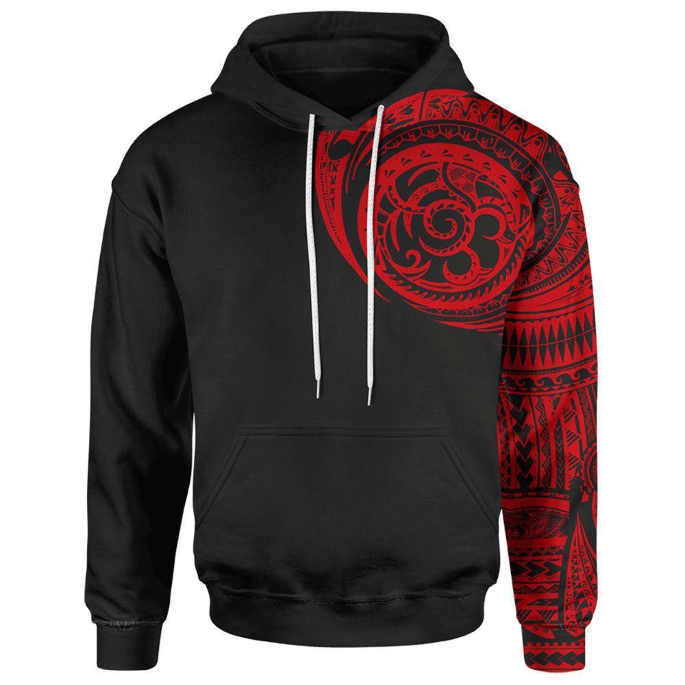 Hoodie S / Red Polynesian Pullover Hoodie POLYNESIANred_HOODIE_SM