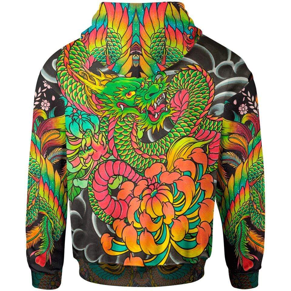Hoodie Tiger & Dragon Pullover Hoodie